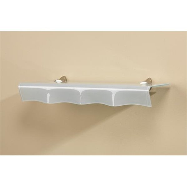 Amore Designs Amore Designs CPTSOYSTER40 Concepts Oyster Opaque Glass Shelf; 8 x 40 in. CPTSOYSTER40